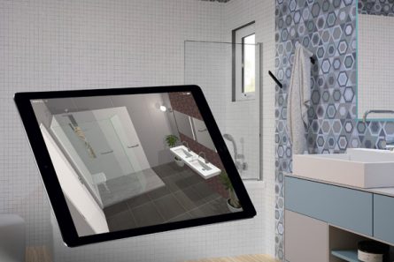 3D Visualisierung Begehbare Dusche